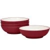 Colorwave 7 in. 22 (fl.oz.) Raspberry Red Stoneware Cereal Bowl/Soup Bowl (Set of 4) by Noritake -Dinnerware Shop raspberry noritake bowls 8045 500d 64 1000