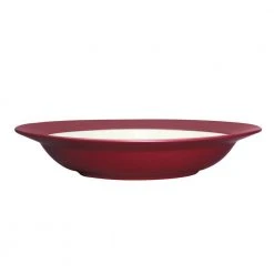 Colorwave Raspberry Red Stoneware Pasta/Rim Soup Bowl 8-1/2 in., 20 oz. by Noritake