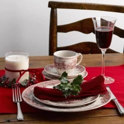 Twas The Night Stoneware Dinnerware Set (20-Piece) by Unbranded -Dinnerware Shop red and cream dinnerware sets 40034956 31 1000