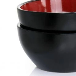Soho Lounge 16 fl.oz Red Stoneware 6 in. 8-Piece Bowl Set by GIBSON HOME -Dinnerware Shop red bowls 985117166m 76 1000