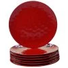 6-Piece Red Dinner Plate Set by Certified International -Dinnerware Shop red certified international dinner plates 19989set 6 64 1000