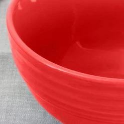 Plaza Cafe 6 in. Red Bowl Set (Set of 8) by GIBSON HOME 8 Plaza Cafe 6 in. Red Bowl Set (Set of 8) by GIBSON HOME -Dinnerware Shop red gibson home bowls 985105024m 4f 1000