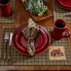 Aspen Red Dinner Plate (Set of 4) by Park Designs 10 Aspen Red Dinner Plate (Set of 4) by Park Designs -Dinnerware Shop red park designs dinner plates 479 650m 1f 1000