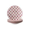 Pine Valley Red Dessert Plate (Set of 4) by THOMSON POTTERY -Dinnerware Shop red thomson pottery salad plates dessert plates 205111 64 1000