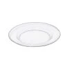 Metallic Silver Rim Glass Clear Salad Plate (Set of 4) by Split P -Dinnerware Shop silver split p salad plates dessert plates 2825 652s 64 1000