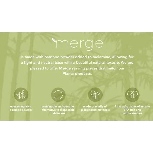 Palermo Natural Bamboo Melamine 8.5 in. Salad Plate (6-Pack) by TarHong 5 Palermo Natural Bamboo Melamine 8.5 in. Salad Plate (6-Pack) by TarHong - Image 3