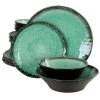 Green Lantern 16-Piece Contemporary Teal Terra Cotta Dinnerware Set (Service for 4) by GIBSON elite 1 Green Lantern 16-Piece Contemporary Teal Terra Cotta Dinnerware Set (Service for 4) by GIBSON elite -Dinnerware Shop teal gibson elite dinnerware sets 985104944m 64 1000
