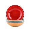 4-Piece Assorted Colors Porcelain Dinnerware Set Salad Pasta Bowls Soup Serving Plates(Service for 4) by vancasso -Dinnerware Shop tropical vancasso bowls vc navia 16 stp 64 1000