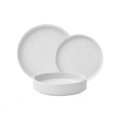 Kaden 12-Piece Modern White Porcelain Dinnerware Set (Service for 4) by 222 Fifth