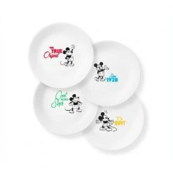 8.5 in. Mickey Mouse - The True Original Salad/Lunch Plates (Set of 4) by Corelle