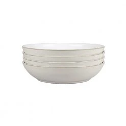 Natural Canvas White Pasta Bowl (Set of 4) by Denby