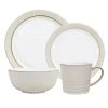Natural Canvas White Place Setting Set (4-Piece) by Denby 1 Natural Canvas White Place Setting Set (4-Piece) by Denby -Dinnerware Shop white denby bowls cnv 100t 64 1000