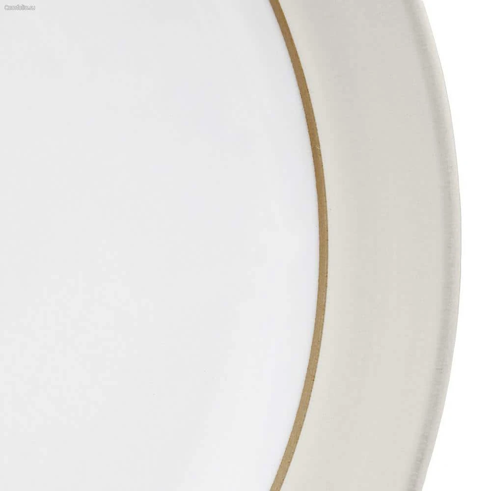 Natural Canvas White Dinner Plate by Denby 6 Natural Canvas White Dinner Plate by Denby - Image 4