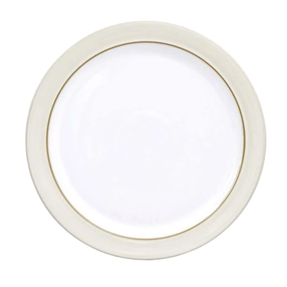 Natural Canvas White Dinner Plate by Denby 3 Natural Canvas White Dinner Plate by Denby