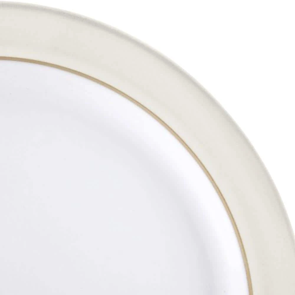 Natural Canvas White Dinner Plate by Denby 4 Natural Canvas White Dinner Plate by Denby - Image 2
