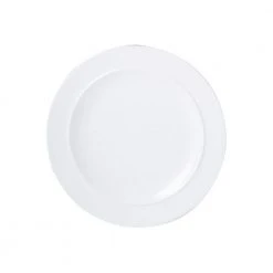 White Round Salad Plate by Denby