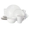 Medici Pearl 16-Piece Casual White Stoneware Dinnerware Set (Service for 4) by Elama -Dinnerware Shop white elama dinnerware sets 985109542m 64 1000