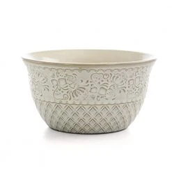 Ivory Lotus 16-Piece Traditional White Stoneware Dinnerware Set (Service for 4) by Elama -Dinnerware Shop white elama dinnerware sets 985112445m 44 1000