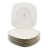 Zen Buffetware White Square Dinner Plates (Set of 8) by Gibson 2 Zen Buffetware White Square Dinner Plates (Set of 8) by Gibson -Dinnerware Shop white gibson dinner plates 985100027m 64 1000