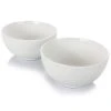 7 in. x 3.25 in. White Bistro Bowl (Set of 2) by GIBSON HOME