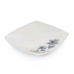 Evening Orchid 12-Piece White Fine Ceramic Dinnerware Set by GIBSON HOME -Dinnerware Shop white gibson home dinnerware sets 985114940m 44 1000