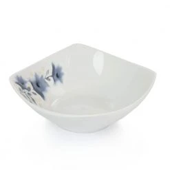 Evening Orchid 12-Piece White Fine Ceramic Dinnerware Set by GIBSON HOME -Dinnerware Shop white gibson home dinnerware sets 985114940m fa 1000