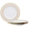 8 1/4 in. Gold White Eternal Palace Porcelain Salad Plates (Set of 4) by Noritake 1 8 1/4 in. Gold White Eternal Palace Porcelain Salad Plates (Set of 4) by Noritake -Dinnerware Shop white gold noritake salad plates dessert plates 1728 405d 64 1000