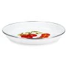 10 in. Tomatoes Enamelware Pasta Plate Set of 4 by Golden Rabbit 1 10 in. Tomatoes Enamelware Pasta Plate Set of 4 by Golden Rabbit -Dinnerware Shop white golden rabbit bowls tm04s4 64 1000