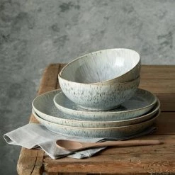 Halo Stoneware 20 oz. White/Grey Cereal Bowl by Denby -Dinnerware Shop white gray denby bowls hlo 005b 31 1000