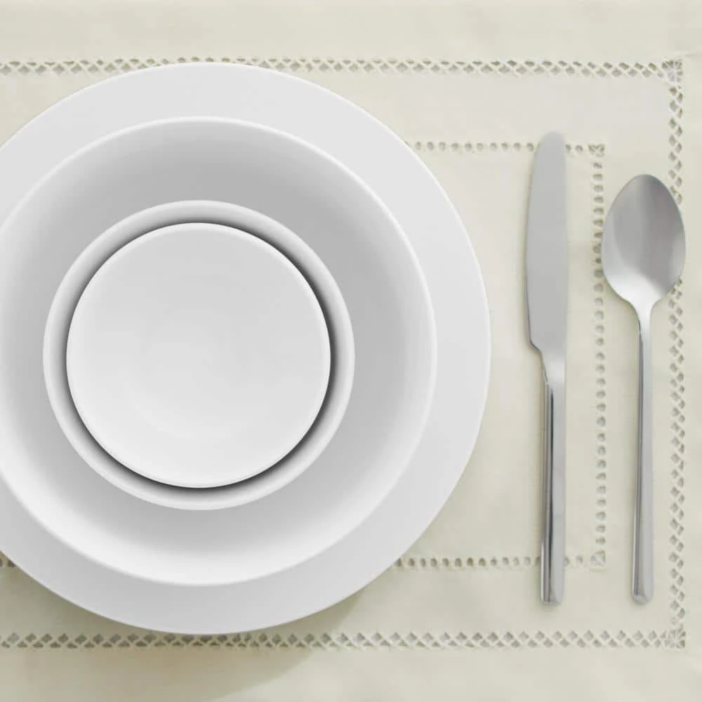 40-Piece Ceramic Coupe Dinnerware Set in White (Service for 8) by Home Decorators Collection 5 40-Piece Ceramic Coupe Dinnerware Set in White (Service for 8) by Home Decorators Collection - Image 3