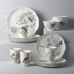 12-Piece Traditional White Porcelain Dinnerware Set (Service for 4) by Lenox