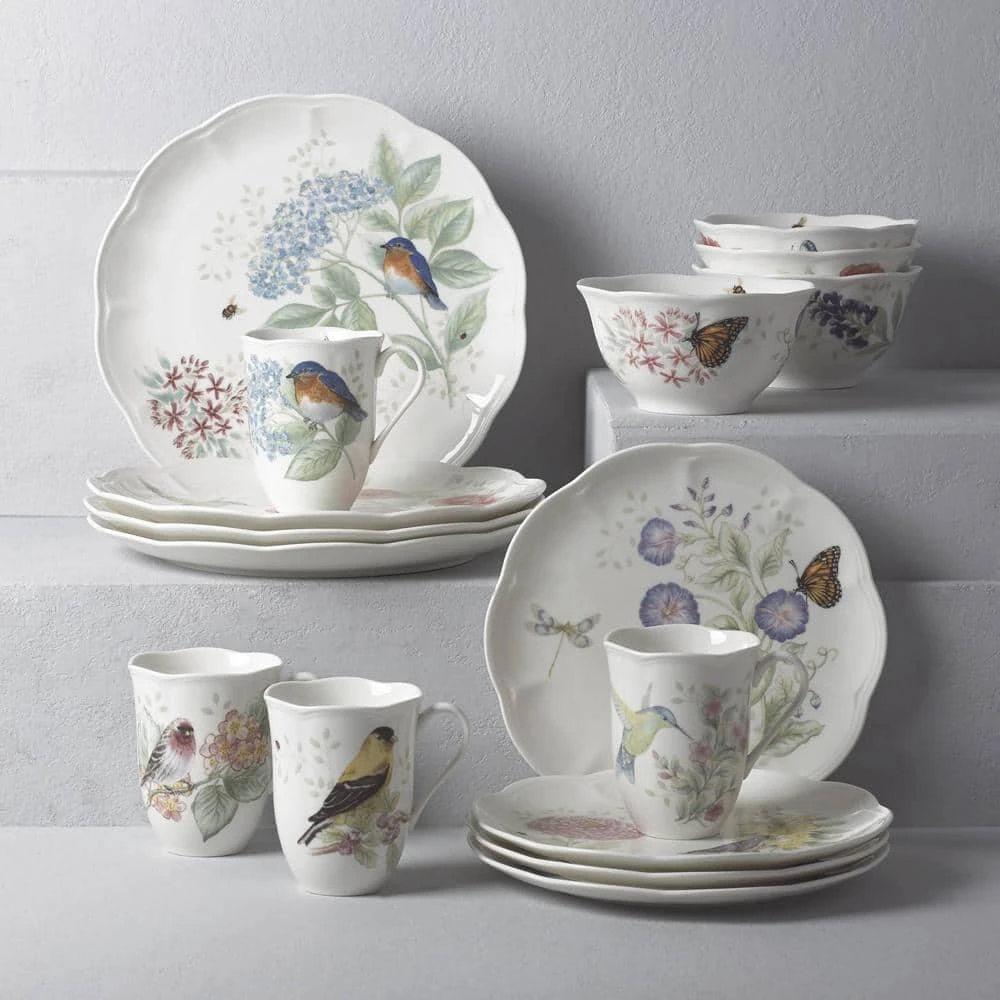 12-Piece Traditional White Porcelain Dinnerware Set (Service for 4) by Lenox 3 12-Piece Traditional White Porcelain Dinnerware Set (Service for 4) by Lenox