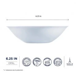 Everyday White All Purpose Bowl (Set of 6) by Luminarc -Dinnerware Shop white luminarc bowls p1877 1f 1000