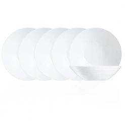 Harena White All Purpose Bowl (Set of 6) by Luminarc