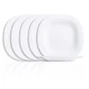 Carine White Dinner Plate (6-Pack) by Luminarc