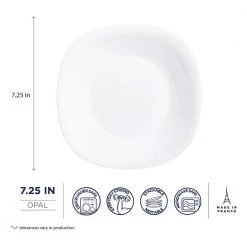 Carine White Dessert Plate Set (6-Piece) by Luminarc 10 Carine White Dessert Plate Set (6-Piece) by Luminarc -Dinnerware Shop white luminarc dinner plates p1865 1f 1000