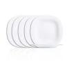 Carine White Dessert Plate Set (6-Piece) by Luminarc -Dinnerware Shop white luminarc dinner plates p1865 64 1000