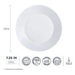 Harena White Dessert Plate Set (6-Piece) by Luminarc -Dinnerware Shop white luminarc dinner plates p2169 1f 1000