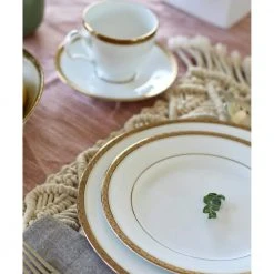 Charlotta Gold White Porcelain 60 Piece Dinnerware Set, Service for 12 by Noritake 9 Charlotta Gold White Porcelain 60 Piece Dinnerware Set, Service for 12 by Noritake -Dinnerware Shop white noritake dinnerware sets 1716 60a 4f 1000