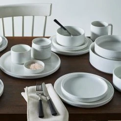 Colortex Stone White Porcelain Small Plate 6 in. by Noritake -Dinnerware Shop white noritake salad plates dessert plates g010 404 76 1000