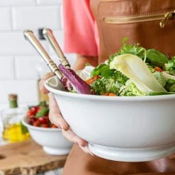 83.95 fl. oz. White Porcelain Footed Bowls (Set of 2) by Over and Back 13 83.95 fl. oz. White Porcelain Footed Bowls (Set of 2) by Over and Back -Dinnerware Shop white over and back bowls 934829 44 1000