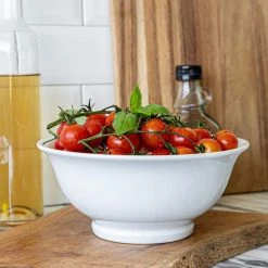 83.95 fl. oz. White Porcelain Footed Bowls (Set of 2) by Over and Back 14 83.95 fl. oz. White Porcelain Footed Bowls (Set of 2) by Over and Back -Dinnerware Shop white over and back bowls 934829 fa 1000