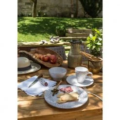 Allegra 16-Piece Casual White Stoneware Dinnerware Set (Service for 4) by Over and Back -Dinnerware Shop white over and back dinnerware sets 812394 31 1000