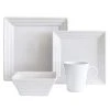 32-Piece White Porcelain Dinnerware Set (service for 8) by Over and Back