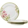 Poppy Place 10.5 in. White and Pink Porcelain Dinner Plates (Set of 4) by Noritake -Dinnerware Shop white pink gold noritake dinner plates 1737 406d 64 1000