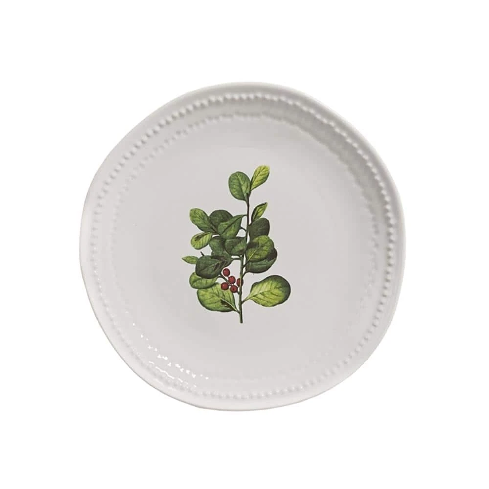 Mistletoe White Plate (Set of 4) by Split P 3 Mistletoe White Plate (Set of 4) by Split P