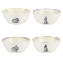 14 fl. oz. White Meadow Lane Porcelain Cereal Bowls (Set of 4) by SPODE