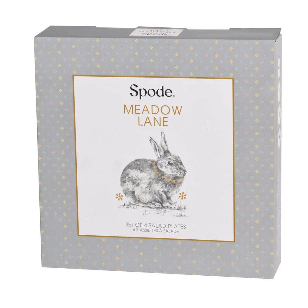 Meadow Lane White Porcelain Dessert Plates (Set of 4) by SPODE 5 Meadow Lane White Porcelain Dessert Plates (Set of 4) by SPODE - Image 3