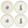 Meadow Lane White Porcelain Dessert Plates (Set of 4) by SPODE