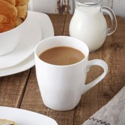 Square 32 Piece Dinnerware Set, White Bone China Set by STONE LAIN -Dinnerware Shop white stone lain dinnerware sets blb0236 b020002 fa 1000